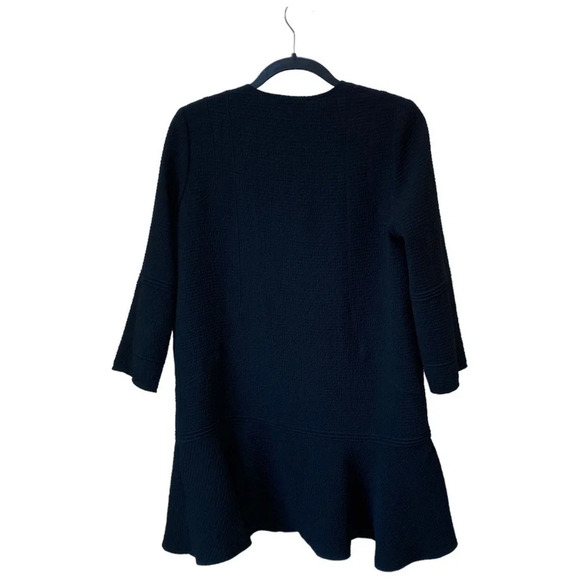 ba&sh Black Textured Pepino Short Dress Size 2 Robe US Medium - Picture 4 of 8